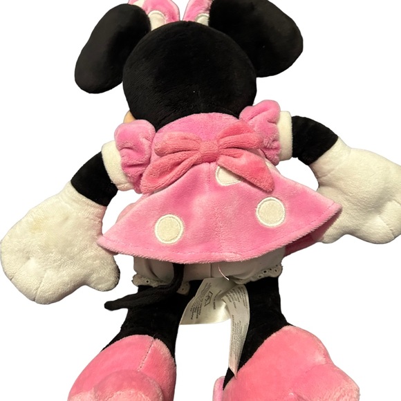 Disney Store Pink Polka Dot MINNIE MOUSE Plush Small 14" - Picture 3 of 6